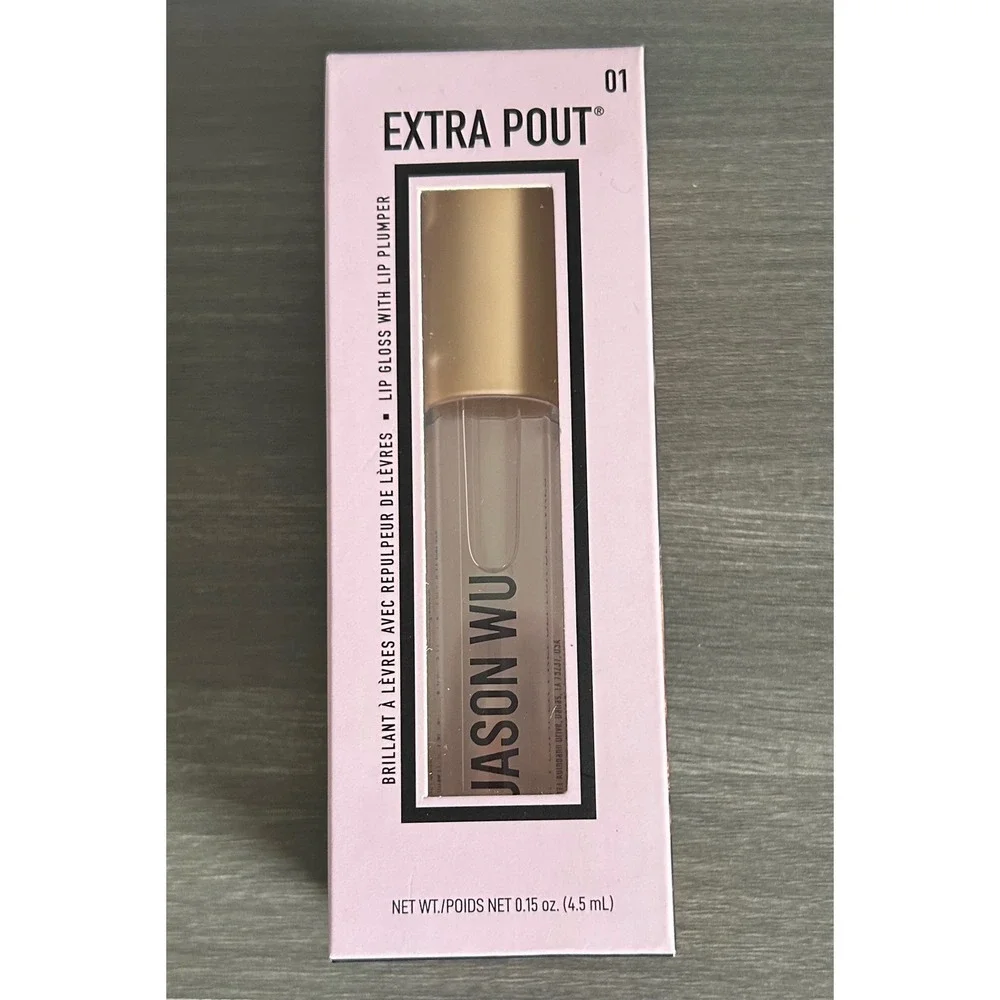 Jason Wu Beauty Extra Pout Lip Gloss Plumper 01 Plump 0.15oz New